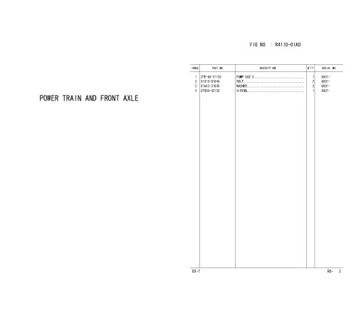 Komatsu FD100-7, FD115-7, FD135-7, FD150E-7, FD160E-7 (SN:6001-6999) Diesel Forklift Trucks set of Chassis Parts Catalogs (PEE07E1-02) Komatsu FD100-7, FD115-7, FD135-7, FD150E-7, FD160E-7 (SN:6001-6999) Diesel Forklift Trucks set of Chassis Parts Catalogs (PEE07E1-02)