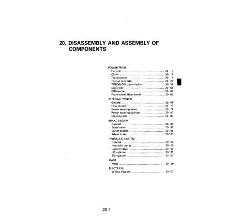 Komatsu FD40/45-5 Diesel, FG35S-5/6, FG40-5/6, FG40Z-5/6, FG45-5/6, FG45S-5/6 LPG Forklift Trucks Workshop Manual (ZC(KFM)-BE2_SM043)