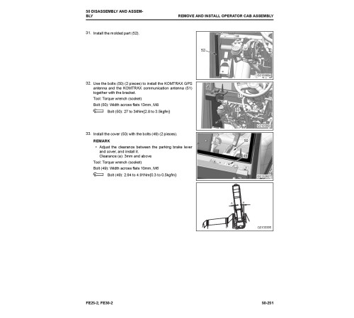 Komatsu FE25-2 and FE30-2 (SN from 320001) Electric Forklift Trucks Workshop Manual (WEN00009-00) Komatsu FE25-2 and FE30-2 (SN from 320001) Electric Forklift Trucks Workshop Manual (WEN00009-00)