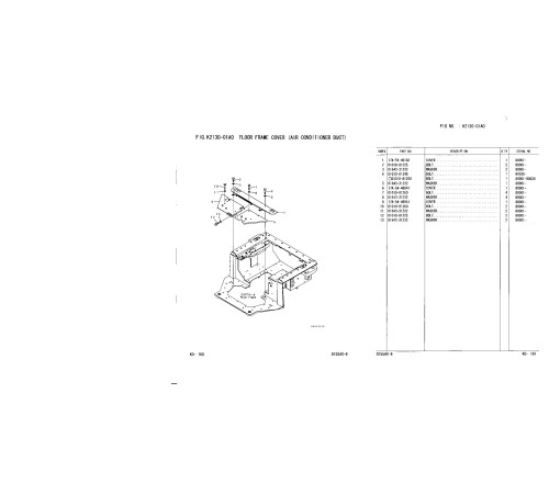 Komatsu D155AX-6 (SN from 80001) Crawler Dozers Parts Catalog (FEN00181-02)