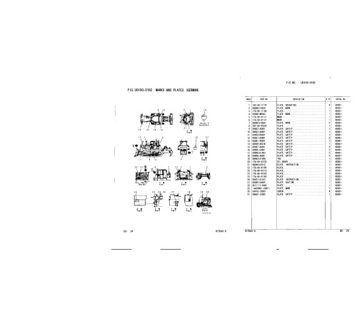 Komatsu D155AX-6 (SN from 80001) Crawler Dozers Parts Catalog (FEN00181-02)