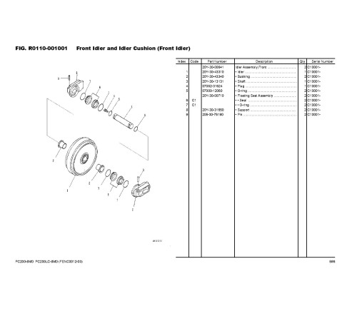 Komatsu PC200-8M0, PC200LC-8M0 (SN:C13286-) Crawler Excavators; SAA6D107E-1N Diesel Engines (Asia) Parts Catalog (FENC0012-03) Komatsu PC200-8M0, PC200LC-8M0 (SN:C13286-) Crawler Excavators; SAA6D107E-1N Diesel Engines (Asia) Parts Catalog (FENC0012-03)