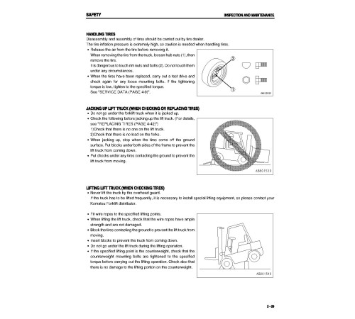 Komatsu FD15-17, FD18-17 Diesel, FG10-17, FG14-17, FG15(H)-17, FG18(H)-17 LPG Forklift Trucks Operate & Maintenance manual (AEA17E1-02) Komatsu FD15-17, FD18-17 Diesel, FG10-17, FG14-17, FG15(H)-17, FG18(H)-17 LPG Forklift Trucks Operate & Maintenance manual (AEA17E1-02)