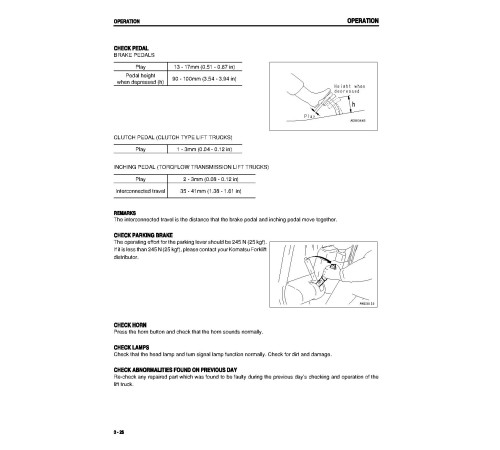 Komatsu FD15-17, FD18-17 Diesel, FG10-17, FG14-17, FG15(H)-17, FG18(H)-17 LPG Forklift Trucks Operate & Maintenance manual (AEA17E1-02) Komatsu FD15-17, FD18-17 Diesel, FG10-17, FG14-17, FG15(H)-17, FG18(H)-17 LPG Forklift Trucks Operate & Maintenance manual (AEA17E1-02)
