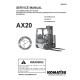Komatsu AX20 Series FG15HC-17, FG15HT(LS)-17, FG15ST(LS)-17, FG18HT(LS)-17, FG18ST(LS)-17 LPG Forklift Trucks Service Manual (SM123)