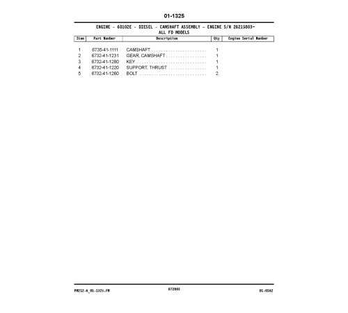 Komatsu FD40/45(Z)T(2)-7, FD50AT2-7 Diesel, FG35/45BCS-7,FG35/45ST-7,FG40(Z)T(2)-7,FG50AT2-7 LPG Forklift Truck Parts Catalog (PM212-6) Komatsu FD40/45(Z)T(2)-7, FD50AT2-7 Diesel, FG35/45BCS-7,FG35/45ST-7,FG40(Z)T(2)-7,FG50AT2-7 LPG Forklift Truck Parts Catalog (PM212-6)