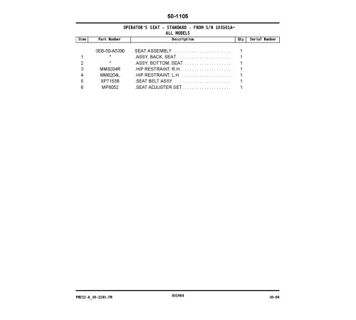 Komatsu FD40/45(Z)T(2)-7, FD50AT2-7 Diesel, FG35/45BCS-7,FG35/45ST-7,FG40(Z)T(2)-7,FG50AT2-7 LPG Forklift Truck Parts Catalog (PM212-6) Komatsu FD40/45(Z)T(2)-7, FD50AT2-7 Diesel, FG35/45BCS-7,FG35/45ST-7,FG40(Z)T(2)-7,FG50AT2-7 LPG Forklift Truck Parts Catalog (PM212-6)