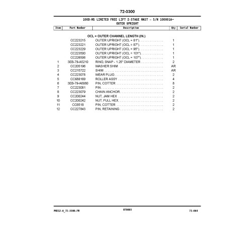 Komatsu FD40/45(Z)T(2)-7, FD50AT2-7 Diesel, FG35/45BCS-7,FG35/45ST-7,FG40(Z)T(2)-7,FG50AT2-7 LPG Forklift Truck Parts Catalog (PM212-6) Komatsu FD40/45(Z)T(2)-7, FD50AT2-7 Diesel, FG35/45BCS-7,FG35/45ST-7,FG40(Z)T(2)-7,FG50AT2-7 LPG Forklift Truck Parts Catalog (PM212-6)