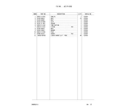 Komatsu FD35/40/40Z/45/50A(Y)-10 Diesel, FG35/40/40Z/45/50A-10 LPG (SN. from 133001) Forklift Trucks Parts Catalog (PEC10E2-01) Komatsu FD35/40/40Z/45/50A(Y)-10 Diesel, FG35/40/40Z/45/50A-10 LPG (SN. from 133001) Forklift Trucks Parts Catalog (PEC10E2-01)