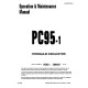 Komatsu PC95-1 (SN: R5001617-5005144) Crawler Excavators (Italy) Operate and Maintenance manual (FGADPC9510)