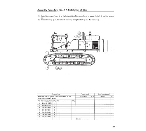 Komatsu PC750-7,PC750LC-7,PC750SE-7 (SN:20001-); PC800-7,PC800SE-7 (SN:40001-) Crawler Excavators Field Assembly Manual (GEN00014-03) Komatsu PC750-7,PC750LC-7,PC750SE-7 (SN:20001-); PC800-7,PC800SE-7 (SN:40001-) Crawler Excavators Field Assembly Manual (GEN00014-03)