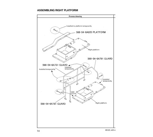 Komatsu HD325-6 (SN from 05680) and HD405-6 (SN from 01055) Rigid Dump Trucks (Japan) Field Assembly Manual (GEN00020-00) Komatsu HD325-6 (SN from 05680) and HD405-6 (SN from 01055) Rigid Dump Trucks (Japan) Field Assembly Manual (GEN00020-00)