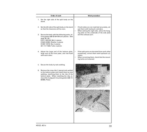 Komatsu HD325-6 (SN from 05680) and HD405-6 (SN from 01055) Rigid Dump Trucks (Japan) Field Assembly Manual (GEN00020-00) Komatsu HD325-6 (SN from 05680) and HD405-6 (SN from 01055) Rigid Dump Trucks (Japan) Field Assembly Manual (GEN00020-00)