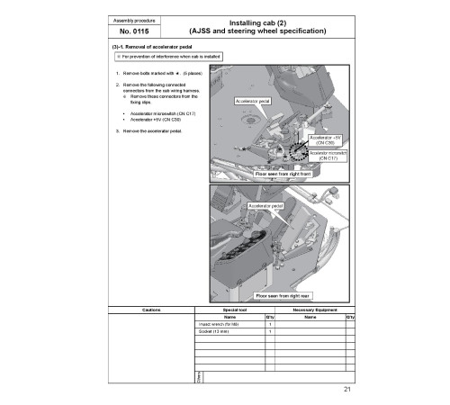 Komatsu WA600-6 (SN from 60001) 4WD Wheeled Loaders (Japan) Field Assembly Manual (GEN00036-02) Komatsu WA600-6 (SN from 60001) 4WD Wheeled Loaders (Japan) Field Assembly Manual (GEN00036-02)
