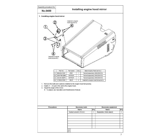 Komatsu HM400-2 (SN from 02001) Articulated Dump Trucks Field Assembly Manual (GEN00042-04) Komatsu HM400-2 (SN from 02001) Articulated Dump Trucks Field Assembly Manual (GEN00042-04)