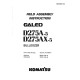 Komatsu D275A-5 (SN: 25001-25177), D275AX-5 (SN: 20001-20163) Crawler Dozers (Japan) Field Assembly Manual (GEN00047-00)