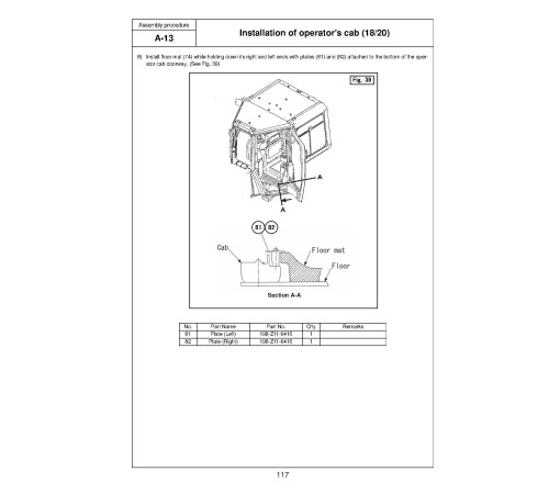 Komatsu D475A-5 (SN from 30001) and D475ASD-5 (SN from 30001) Crawler Dozers (Japan) Field Assembly Manual (GEN00051-05) Komatsu D475A-5 (SN from 30001) and D475ASD-5 (SN from 30001) Crawler Dozers (Japan) Field Assembly Manual (GEN00051-05)