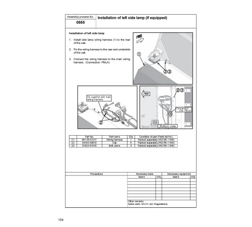 Komatsu HD785-7 (SN from 07001) Rigid Dump Trucks (Japan) Field Assembly Manual (GEN00058-08) Komatsu HD785-7 (SN from 07001) Rigid Dump Trucks (Japan) Field Assembly Manual (GEN00058-08)