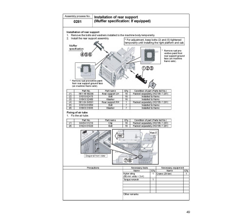 Komatsu HD785-7 (SN from 07001) Rigid Dump Trucks (Japan) Field Assembly Manual (GEN00058-08) Komatsu HD785-7 (SN from 07001) Rigid Dump Trucks (Japan) Field Assembly Manual (GEN00058-08)