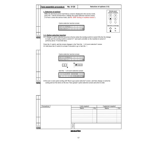 Komatsu WA500-6 (SN from 55001) 4WD Wheeled Loaders (Japan) Field Assembly Manual (GEN00089-00) Komatsu WA500-6 (SN from 55001) 4WD Wheeled Loaders (Japan) Field Assembly Manual (GEN00089-00)