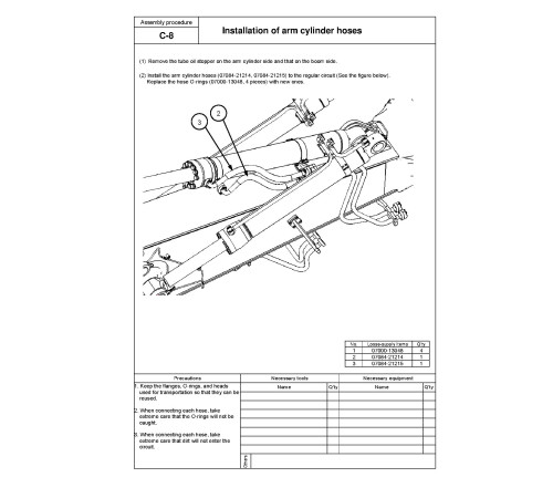 Komatsu PC600-8, PC600LC-8, PC650-8, PC650LC-8, PC700LC-8 (SN: 65001-) Crawler Excavators Field Assembly Manual (GEN00101-02) Komatsu PC600-8, PC600LC-8, PC650-8, PC650LC-8, PC700LC-8 (SN: 65001-) Crawler Excavators Field Assembly Manual (GEN00101-02)