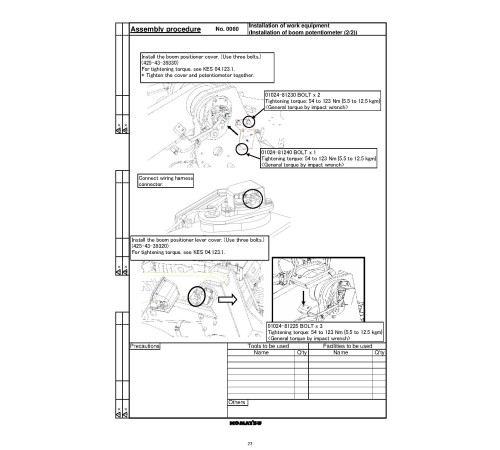 Komatsu WA500-7 (SN from 10001) 4WD Wheeled Loaders with 6D140E-6 engines (Japan) Field Assembly Manual (GEN00115-01) Komatsu WA500-7 (SN from 10001) 4WD Wheeled Loaders with 6D140E-6 engines (Japan) Field Assembly Manual (GEN00115-01)