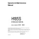 Komatsu (Demag) H185S (SN: 6081) Hydraulic Shovels (Germany) Operate and Maintenance manual (H185S06081OMM)