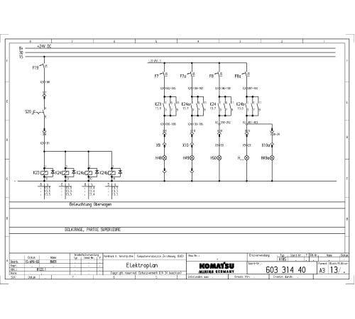 Komatsu (Demag) H185S (SN: 6108) Hydraulic Shovels (Germany) Wiring Diagram (H185S06108W) Komatsu (Demag) H185S (SN: 6108) Hydraulic Shovels (Germany) Wiring Diagram (H185S06108W)