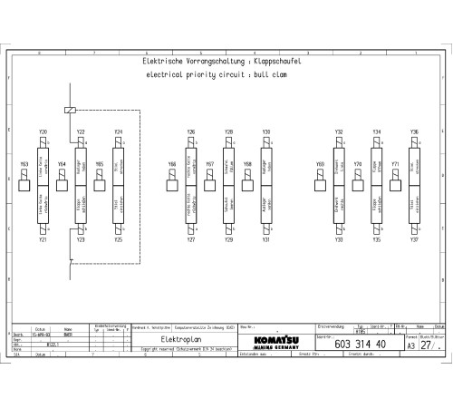Komatsu (Demag) H185S (SN: 6108) Hydraulic Shovels (Germany) Wiring Diagram (H185S06108W) Komatsu (Demag) H185S (SN: 6108) Hydraulic Shovels (Germany) Wiring Diagram (H185S06108W)