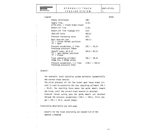 Komatsu (Demag) H185S (SN: 6111) Hydraulic Shovels (Germany) Workshop Manual (H185S06111SM) Komatsu (Demag) H185S (SN: 6111) Hydraulic Shovels (Germany) Workshop Manual (H185S06111SM)