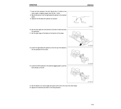 Komatsu GD555-3 (SN from B10001) Motor Graders (Japan) Operate and Maintenance manual (KEAD038100) Komatsu GD555-3 (SN from B10001) Motor Graders (Japan) Operate and Maintenance manual (KEAD038100)