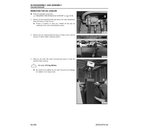 Komatsu D51EXi-22 and D51PXi-22 (SN from B13500) Crawler Dozers with 6D107E-1 engines (Brazilia) Workshop Manual (KEBM028601) Komatsu D51EXi-22 and D51PXi-22 (SN from B13500) Crawler Dozers with 6D107E-1 engines (Brazilia) Workshop Manual (KEBM028601)