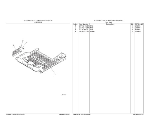 Komatsu PC210-10M0, PC210LC-10M0 (SN:B10001-) Crawler Excavators, SAA6D107E-1 (SN:36662610-) Diesel Engines Parts Catalog (KEPB210000) Komatsu PC210-10M0, PC210LC-10M0 (SN:B10001-) Crawler Excavators, SAA6D107E-1 (SN:36662610-) Diesel Engines Parts Catalog (KEPB210000)