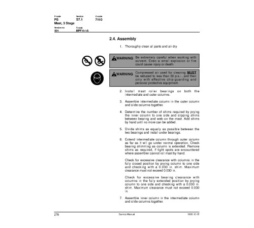Komatsu MPF15-1A Order Pickers Service Manual (MPF15-1A_SM034A) Komatsu MPF15-1A Order Pickers Service Manual (MPF15-1A_SM034A)