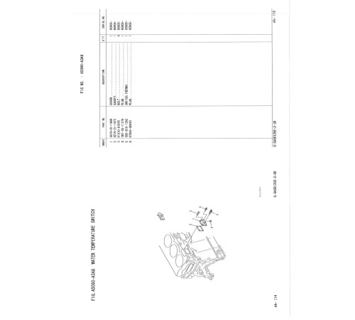Komatsu SA6D125E-2 (SN from 84341) Diesel Engines Parts Catalog (PEPB054301)