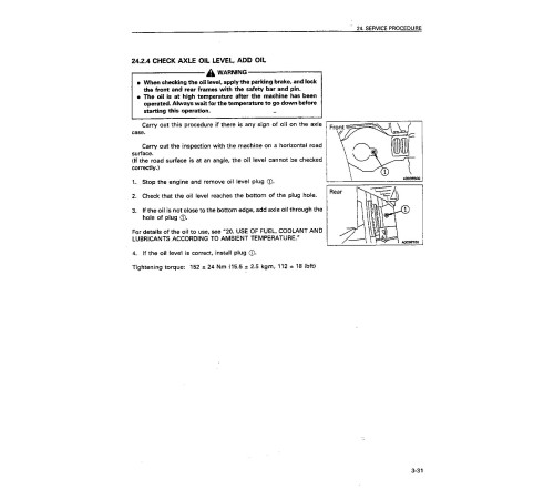 Komatsu WA800-2 (SN: 10501-10709) 4WD Wheeled Loaders (Japan) Operate and Maintenance manual (SEAD004000) Komatsu WA800-2 (SN: 10501-10709) 4WD Wheeled Loaders (Japan) Operate and Maintenance manual (SEAD004000)