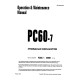 Komatsu PC60-7 (SN: 45001-48877) Crawler Excavators (Japan) Operate and Maintenance manual (SEAD004202)