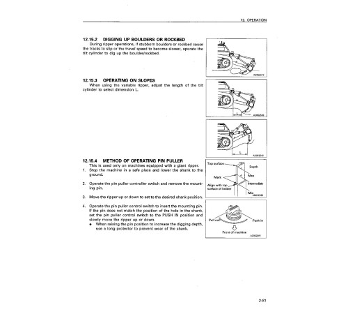 Komatsu D155AX-3 (SN: 60001-60279) Crawler Dozers (Japan) Operate and Maintenance manual (SEAD005201) Komatsu D155AX-3 (SN: 60001-60279) Crawler Dozers (Japan) Operate and Maintenance manual (SEAD005201)