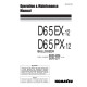 Komatsu D65EX-12 (SN: 62959-63402), D65PX-12 (SN: 62771-63303) Crawler Dozers (Japan) Operate and Maintenance manual (SEAD007205)