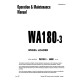 Komatsu WA180-3 and WA180-3-A 4WD Wheeled Loaders (Japan) Operate and Maintenance manual (SEAD007401)