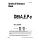 Komatsu D85A-21, D85E-21 (SN: 35001-); D85P-21 (SN: 03001-) Crawler Dozers (Japan) Operate and Maintenance manual (SEAD010500)