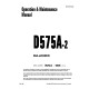 Komatsu D575A-2 (SN from 10035) Crawler Dozers (Japan) Operate and Maintenance manual (SEAD021800)