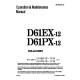 Komatsu D61EX-12 (SN: 01106-01500), D61PX-12 (SN: 01112-01500) Crawler Dozers (Japan) Operate and Maintenance manual (SEAD035003)