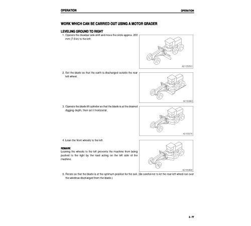 Komatsu GD675-3 (SN: 50001-51000) Motor Graders (Japan) Operate and Maintenance manual (SEAD038002) Komatsu GD675-3 (SN: 50001-51000) Motor Graders (Japan) Operate and Maintenance manual (SEAD038002)