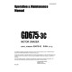 Komatsu GD675-3 (SN: 51001-51300) Motor Graders (Japan) Operate and Maintenance manual (SEAD038003)