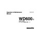 Komatsu WD600-1 (SN from 10001) Wheeled Dozers (Japan) Operate and Maintenance manual (SEAD041E0102)