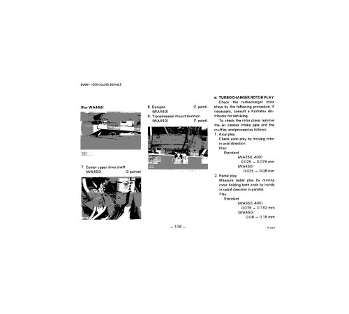 Komatsu WA350-1, WA450-1 and WA450-1-L 4WD Wheeled Loaders (Japan) Operate and Maintenance manual (SEAD04230103) Komatsu WA350-1, WA450-1 and WA450-1-L 4WD Wheeled Loaders (Japan) Operate and Maintenance manual (SEAD04230103)