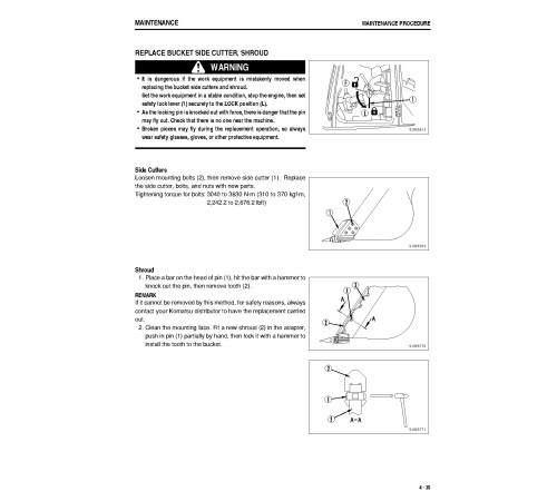 Komatsu PC400(LC)-7 (SN:50001-50287), PC450(LC)-7 (SN:20001-20234) Crawler Excavators Operate and Maintenance manual (SEAD056502) Komatsu PC400(LC)-7 (SN:50001-50287), PC450(LC)-7 (SN:20001-20234) Crawler Excavators Operate and Maintenance manual (SEAD056502)