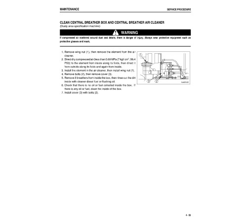 Komatsu HD325-6 (SN: 06001-06187), HD405-6 (SN: 02001-02086) Rigid Dump Trucks (Japan) Operate and Maintenance manual (SEAM000817T) Komatsu HD325-6 (SN: 06001-06187), HD405-6 (SN: 02001-02086) Rigid Dump Trucks (Japan) Operate and Maintenance manual (SEAM000817T)