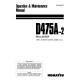 Komatsu D475A-2 (SN from 10365) Crawler Dozers (Japan) Operate and Maintenance manual (SEAM007603T)